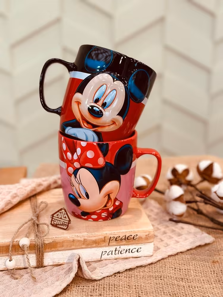 ماگ دیزنی ست میکی و مینی خال خالی