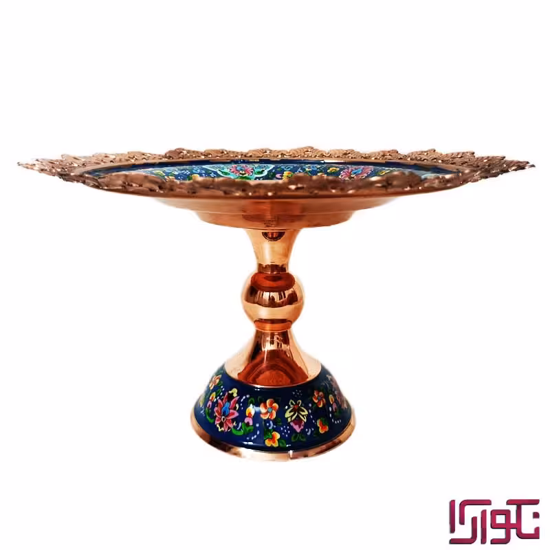 شیرینی خوری پایه دار 22 شبکه مس و پرداز