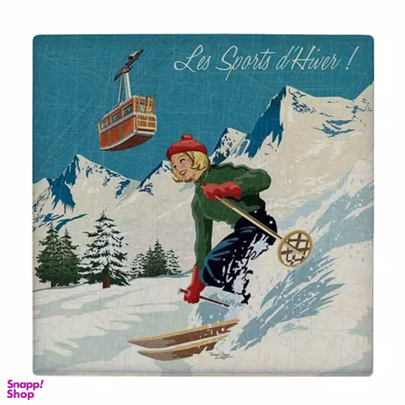 زیر لیوانی طرح اسکی کد 3788820_1795