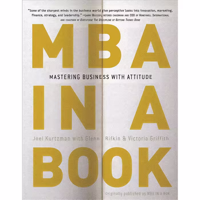 کتاب زبان اصلی MBa in a Book انتشارات Currency
