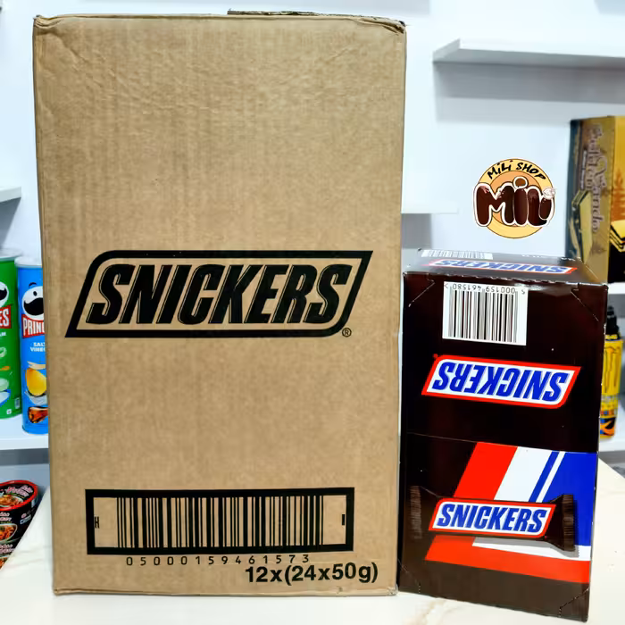 شکلات اسنیکرز بسته(24عددی)اصل ارسال سراسر کشور وزن هر عدد50گرم با کیفیت و درجه یک