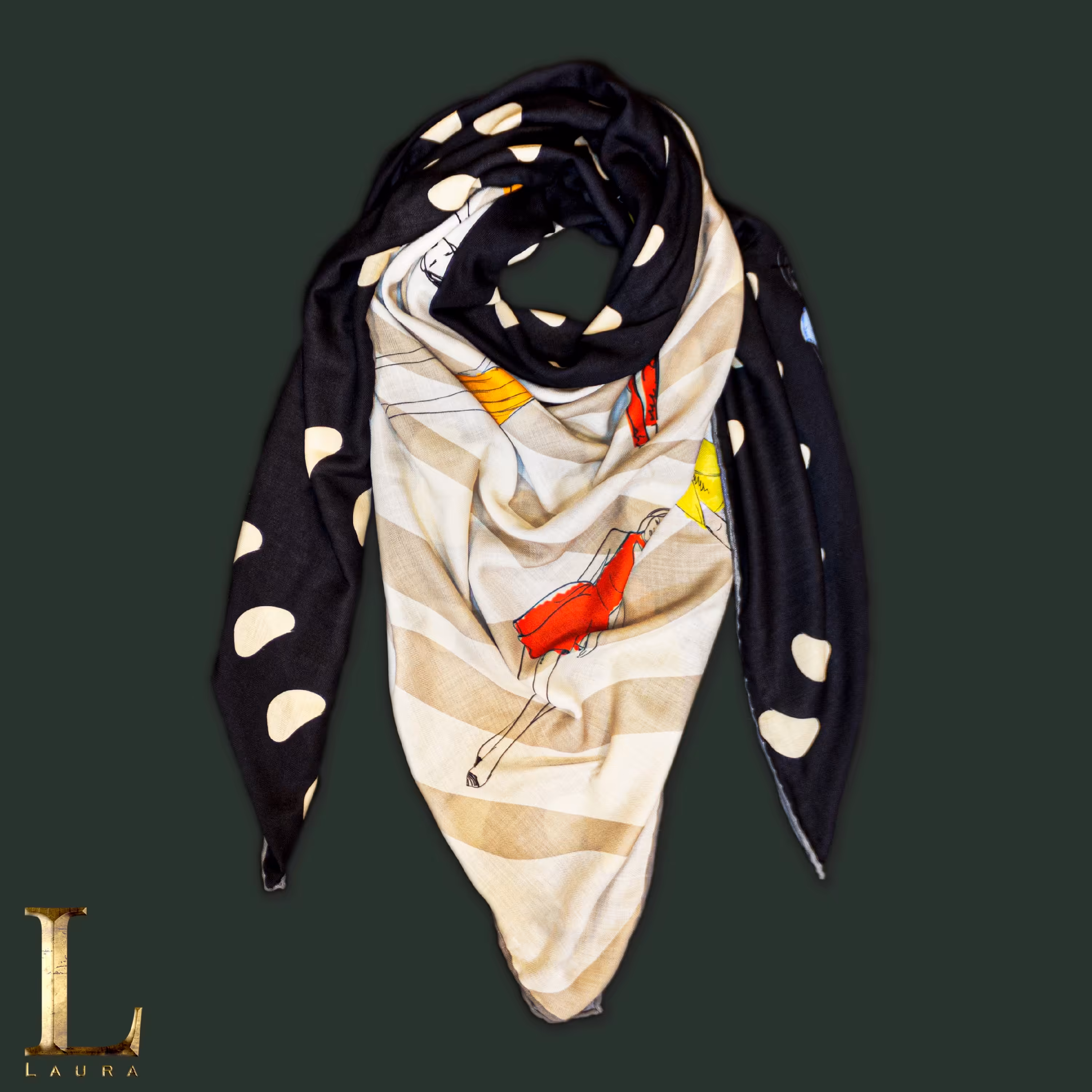 روسری دوطرح