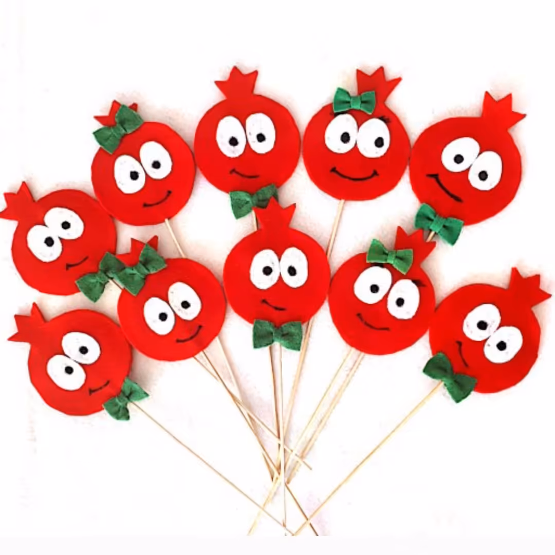 گیفت نمدی یلدا،مدل انار ،تعداد لطفاً بالا ،مناسب برای مدارس و دور همی ها 