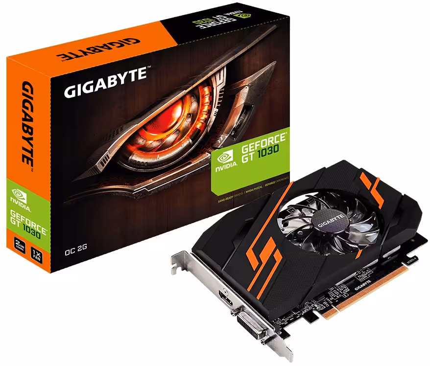 کارت گرافیک گیگابایت جی تی 1030 او سی با حافظه 2 گیگابایت