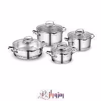 سرویس قابلمه 8 پارچه کرکماز A1999 مدل استیما (اصلی) Korkmaz Steama