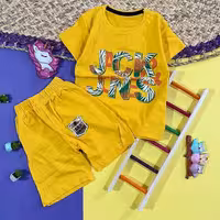 ست اسپرت نخ پنبه بچگانه تیشرت شلوارک جیبدار  پسرانه تیشرت شلوارک دخترانه ست اسپرت خنک تابستانی بچگانه 