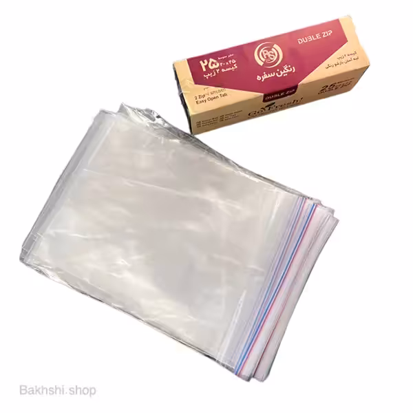 زیپ کیف 25 *20 رنگین سفره