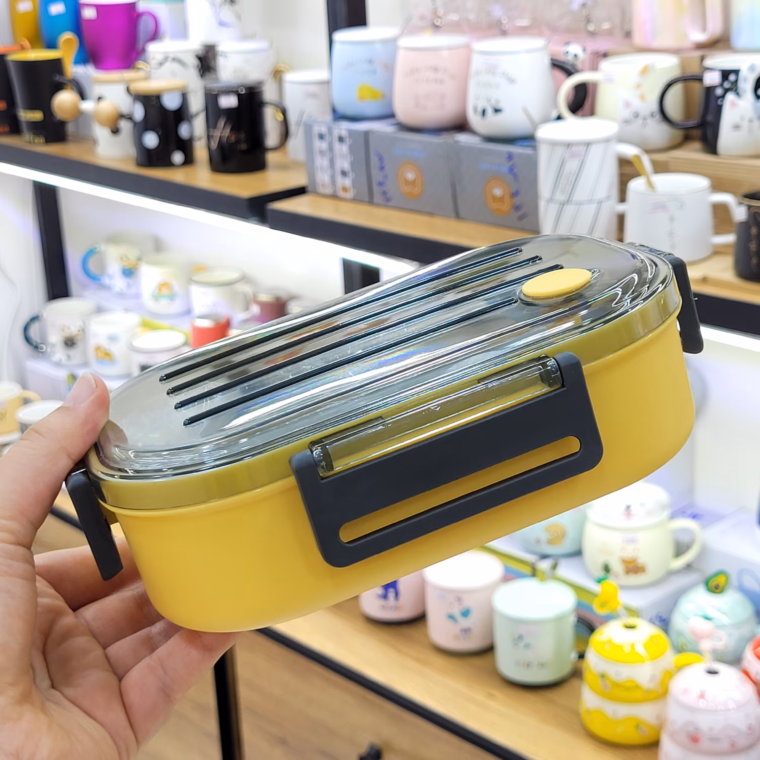 ظرف غذا یک طبقه استیل 600 میل