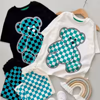 تیشرت شلوارک اسپرت تدی مربعی 