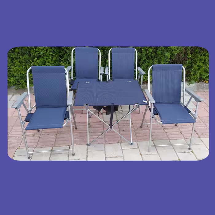 صندلی مسافرتی استرانگ چهار پایه ای ( ست 4 نفره)