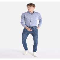 شلوار آبی مردانه 035 Ryan Super Slim Fit کمر بلند تیره Colin’s