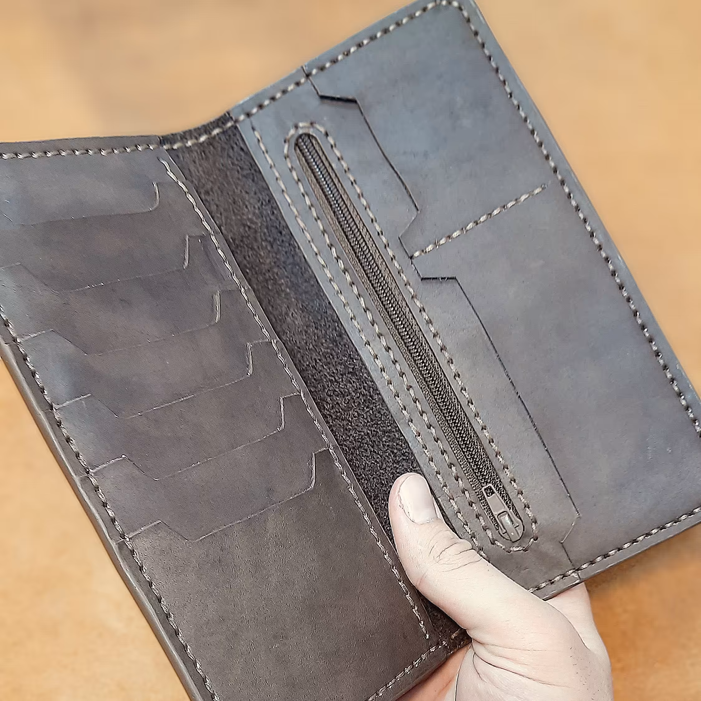 کیف چرم کتی دو لت