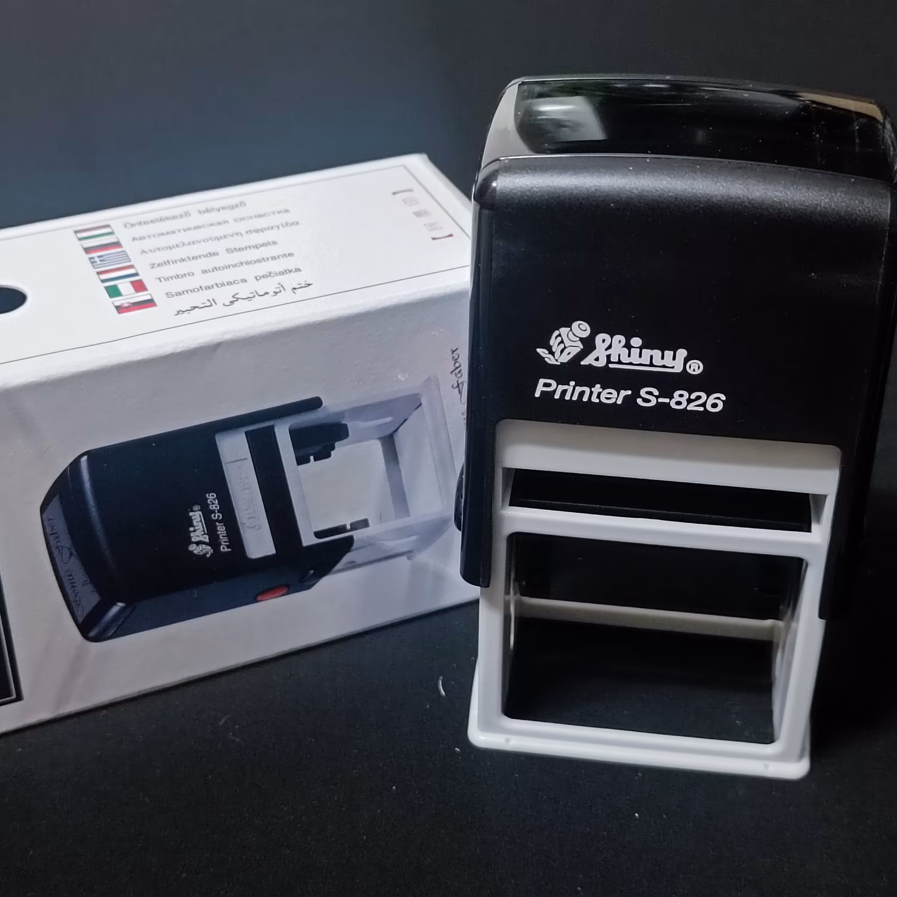 مهر ژلاتینی اتوماتیک مستطیل شاینیs826 جدیدقیمت تمام مهر ها همراه ساخت ژلاتین