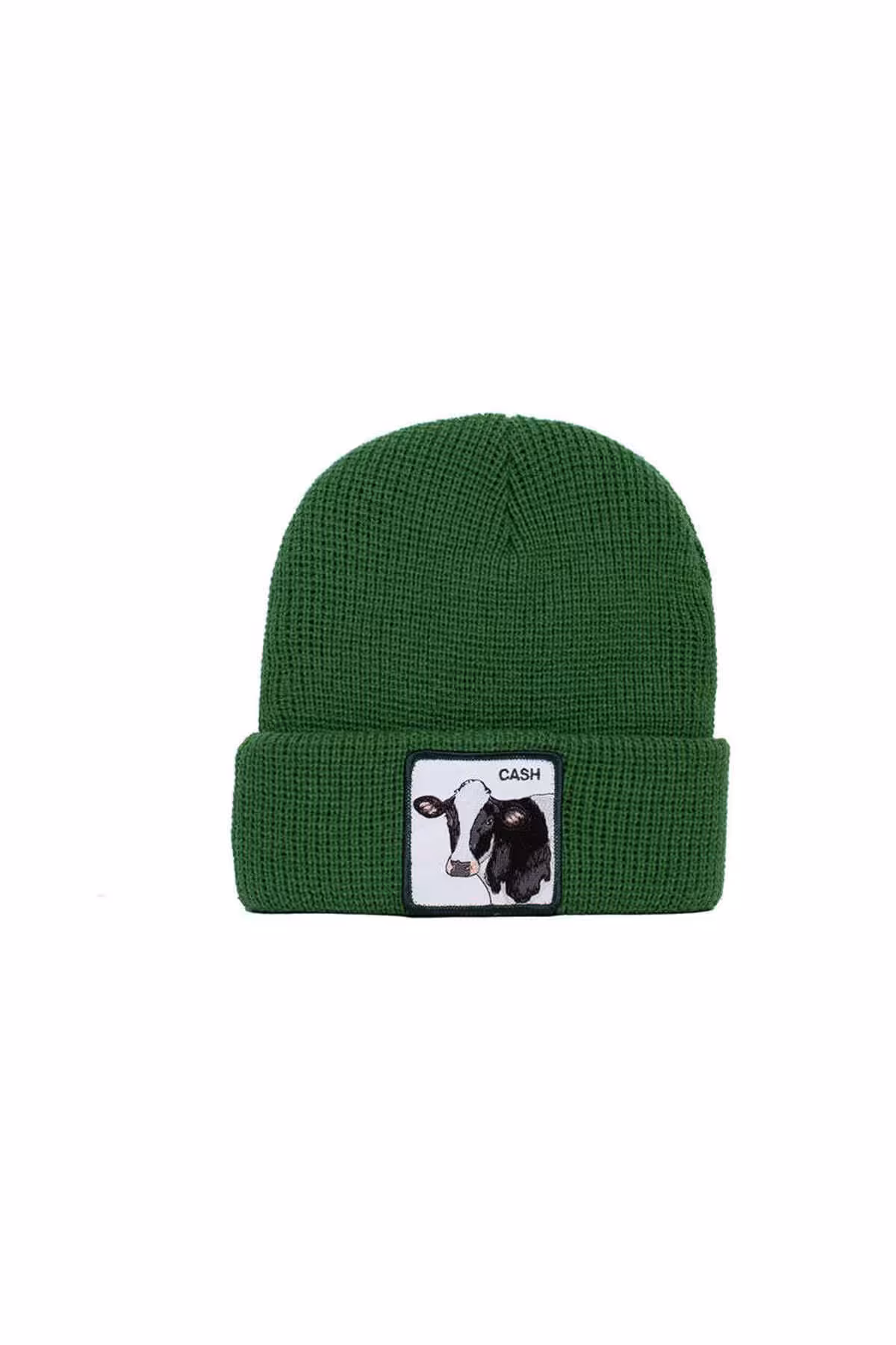 کلاه بافتنی سبز مردانه و زنانه نوارهای شیر شکل گاوی Beret 107 0055 Goorin Bros