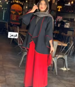 مانتو شلوار زنانه کرپ مدل جنس پرشیا مکانیک مدل مانلی