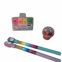 ماژیک هایلایتر سایز کوتاه بسته ای فانتزی 4رنگ