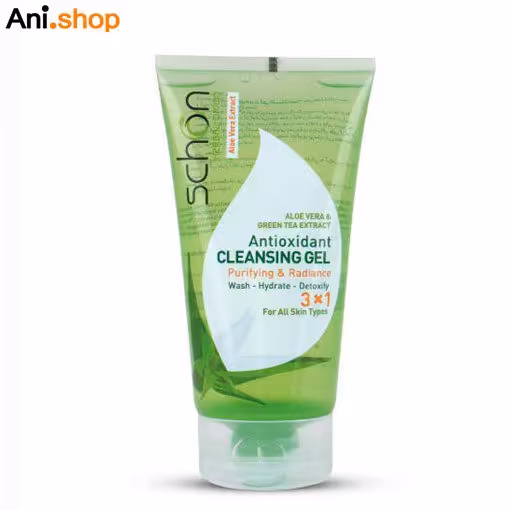 ژل شستشو صورت شون مدل آلوئه ورا و چایی سبز حجم 150 میلی لیتری