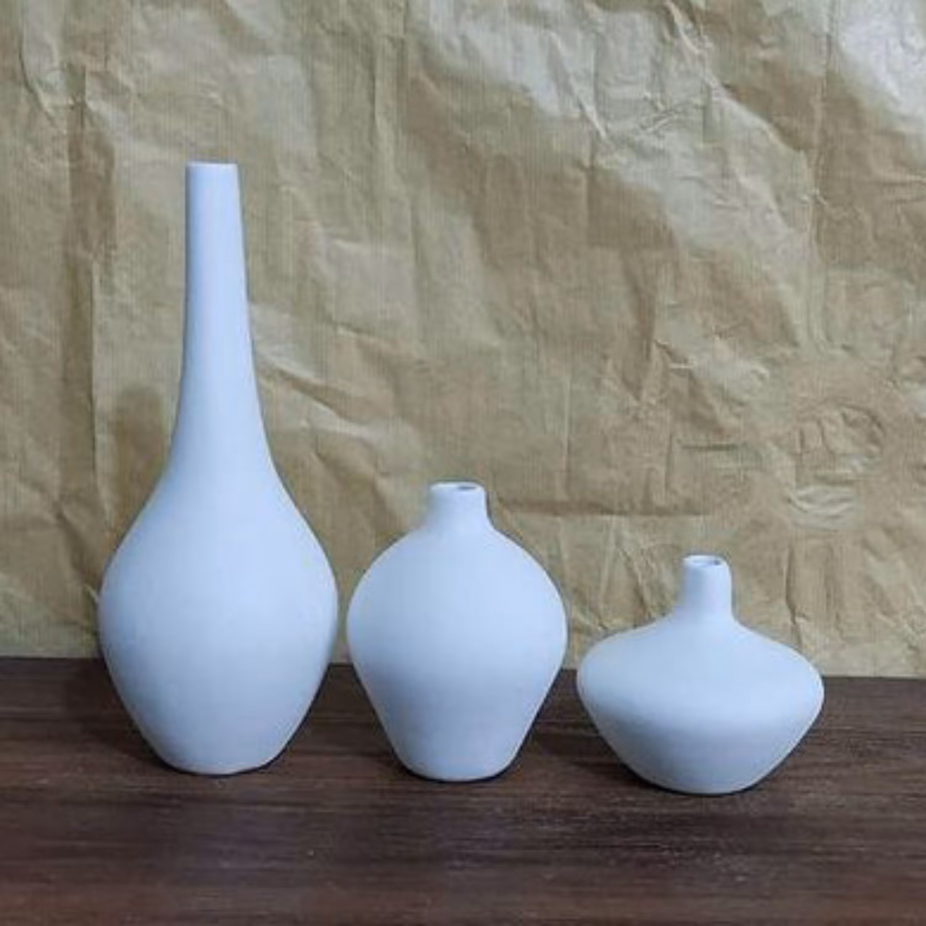 گلدان 3 تایی سفالی