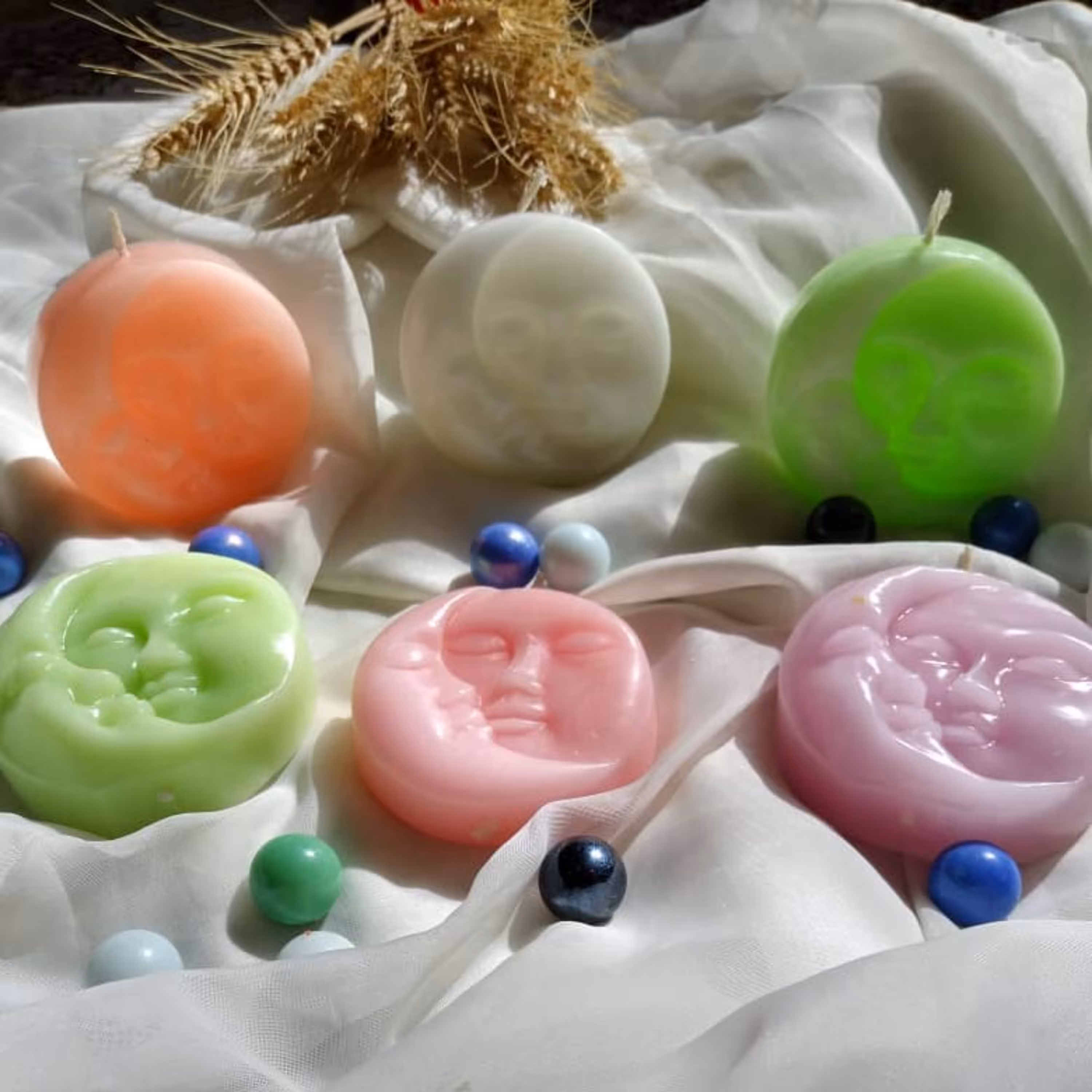 شمع ماه و خورشید دست ساز 