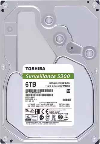 قیمت و خرید هارد اینترنال توشیبا SURVEILLANCE S300 ظرفیت 6 ترابایت مدل HDWT360