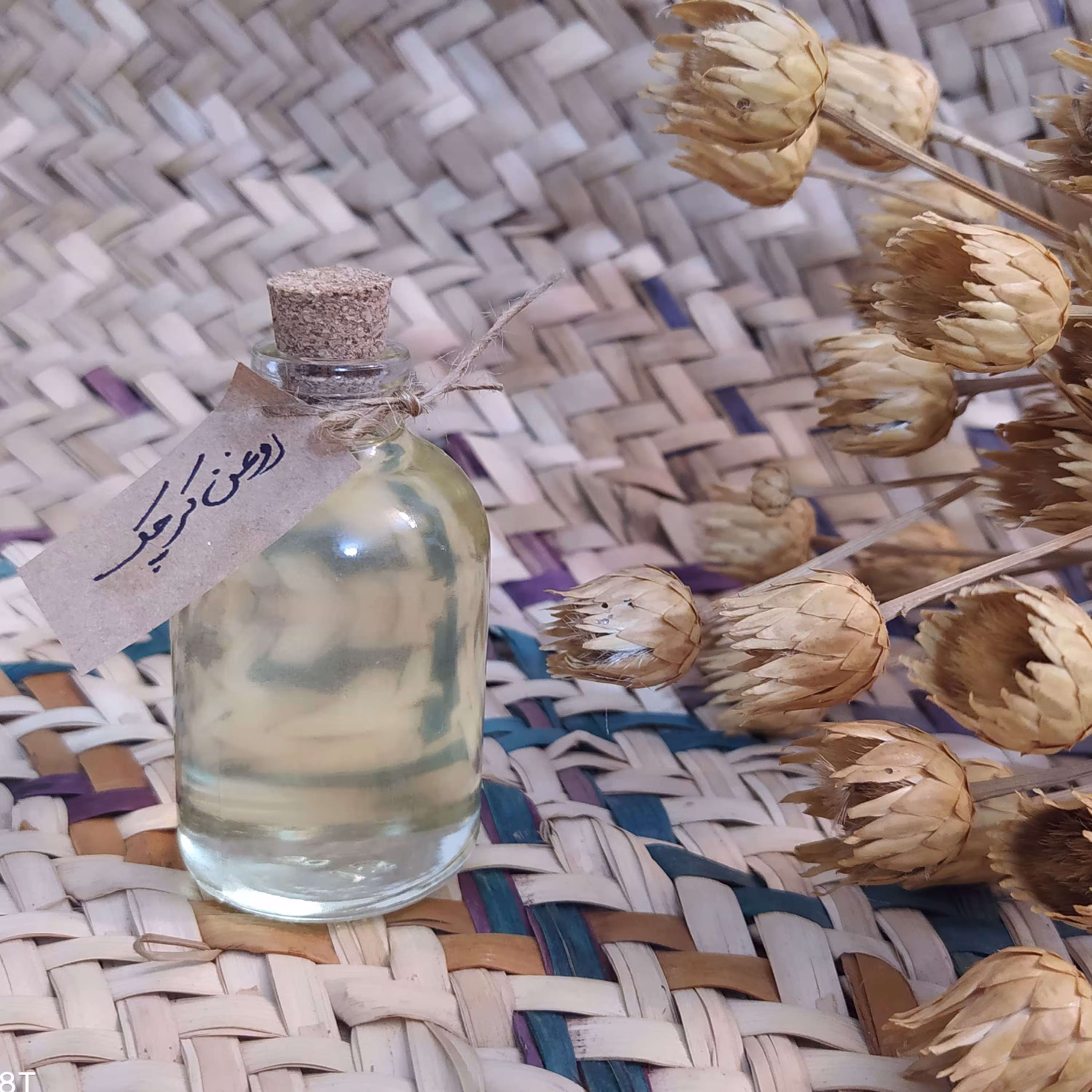 5 عدد شیشه خالی 60 میلی لیتر با درب چوب پنبه ارسال رایگان