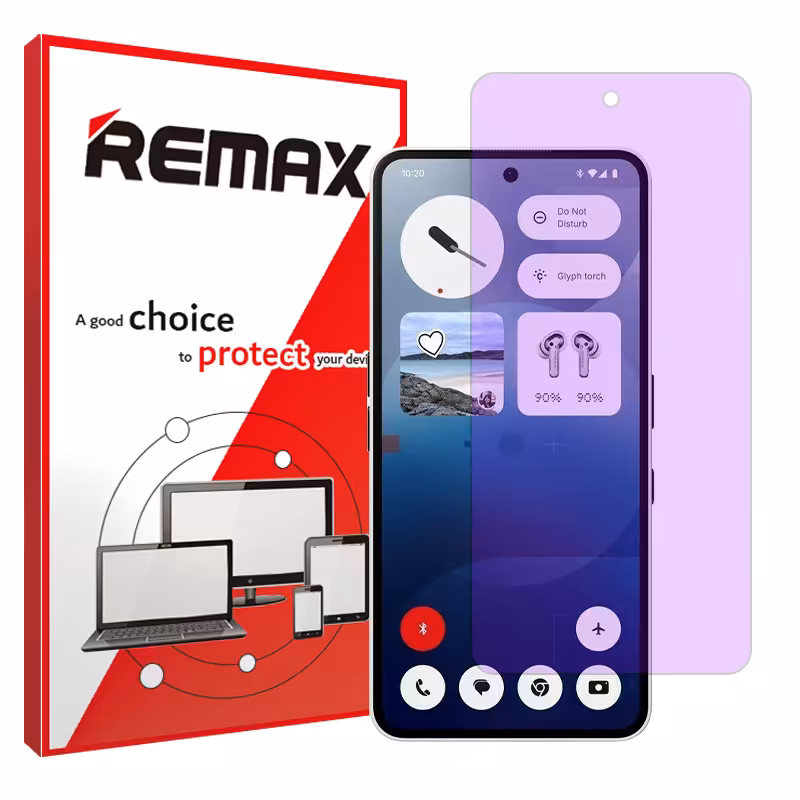 گلس ناتینگ فون 3a Pro مدل هیدروژلی آنتی پرپل برند ریمکس کد S