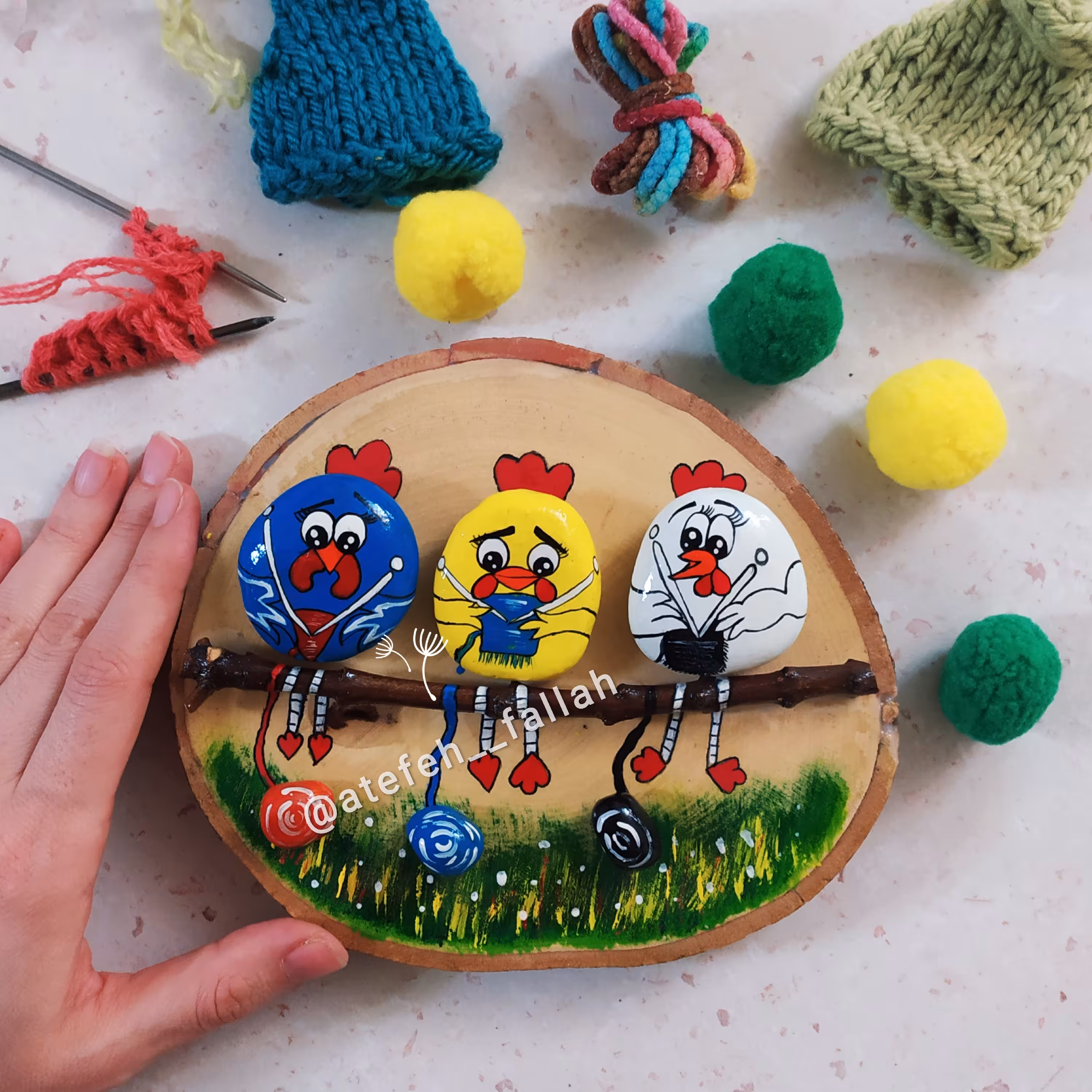 تابلو طرح بافتنی