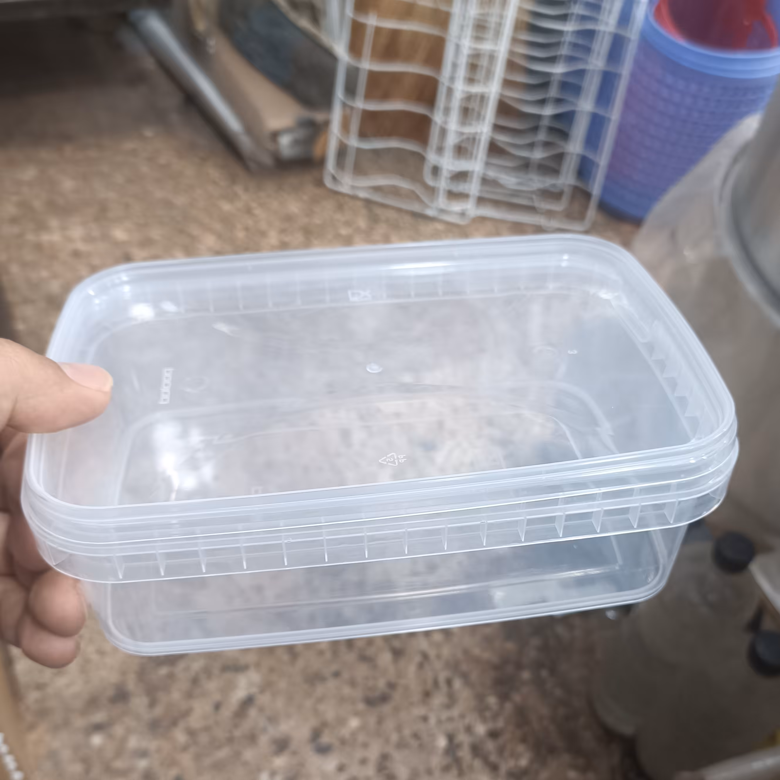 ظرف غذای 1000 سی سی فریزری شفاف و سبک 