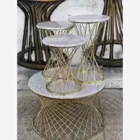 میز عسلی و جلو مبلی مدل مسوار ضربدری(آبکاری درجه 1 فورتیک)(ارسال با باربری و به صورت پس کرایه)