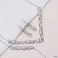 سرویس نقره جدید جناقی زنجیری عیار 925 کد 1211