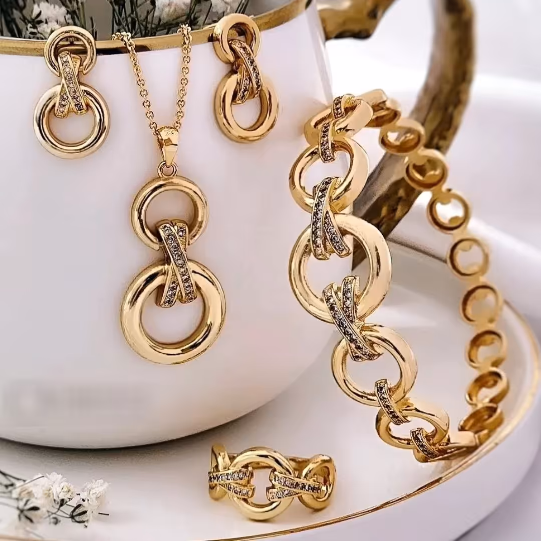 نیمست برند XUPINGلاکچری وست دستبند وانگشتر  گالری ثمینا