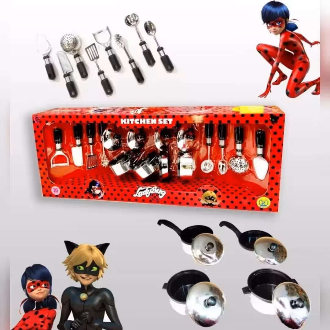 ست لوازم آشپزخانه دختر کفشدوزکی