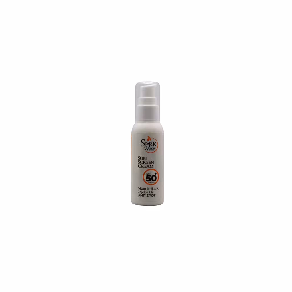 کرم ضد آفتاب و ضد لک بر پایه آب اسپارک وودن (SPF50)