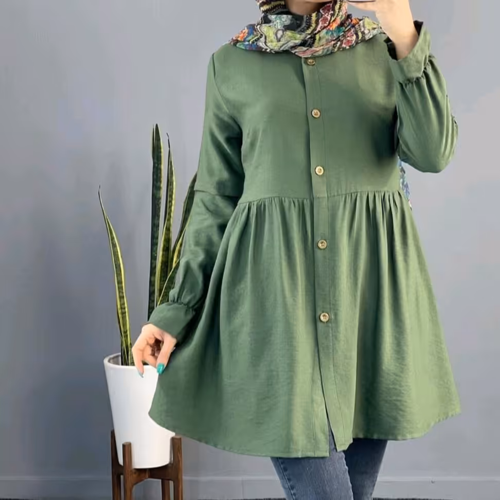 مانتو تابستانه عروسکی ابرو باد