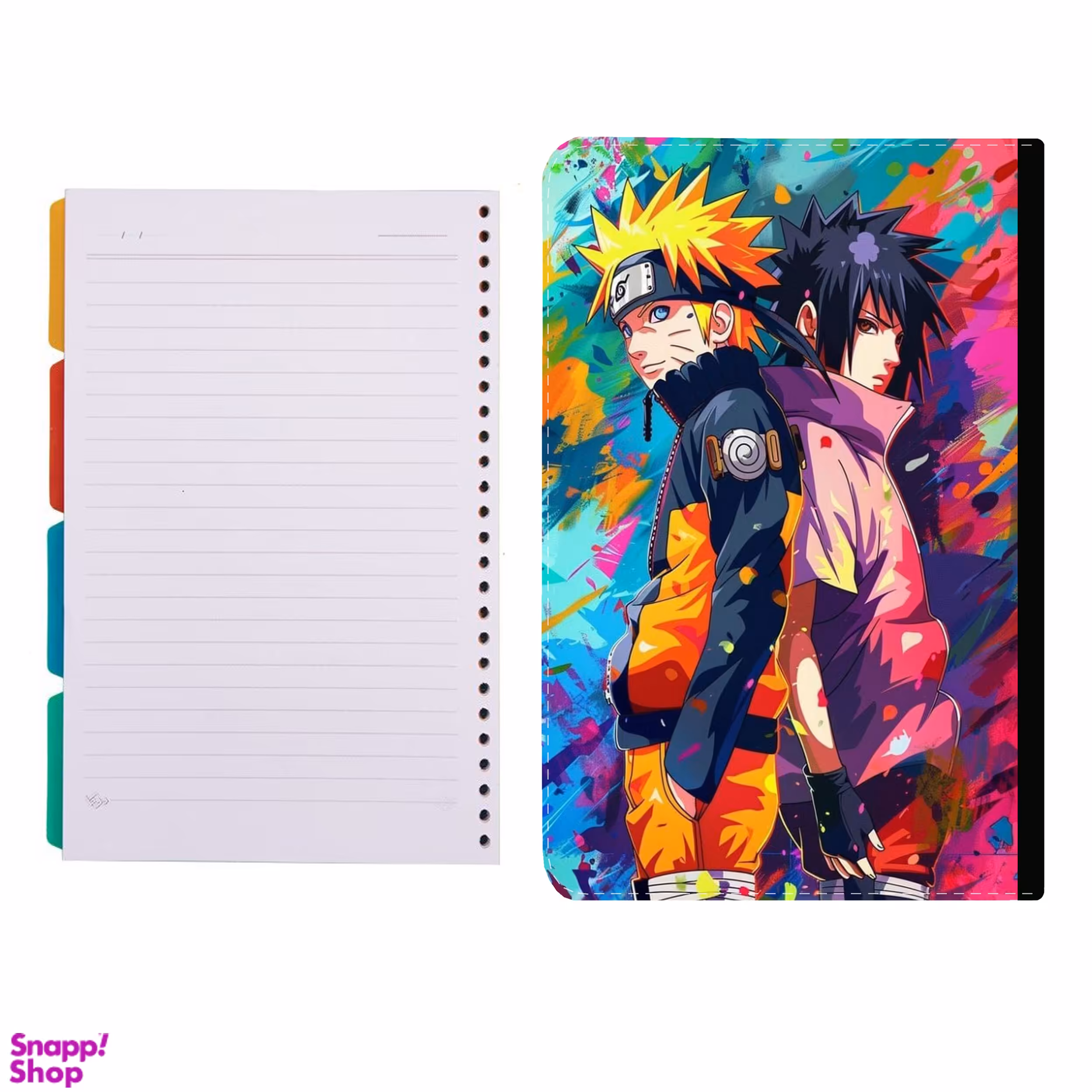 کلاسور طرح انیمه ناراتو کد 902 به همراه کاغذ کلاسور
