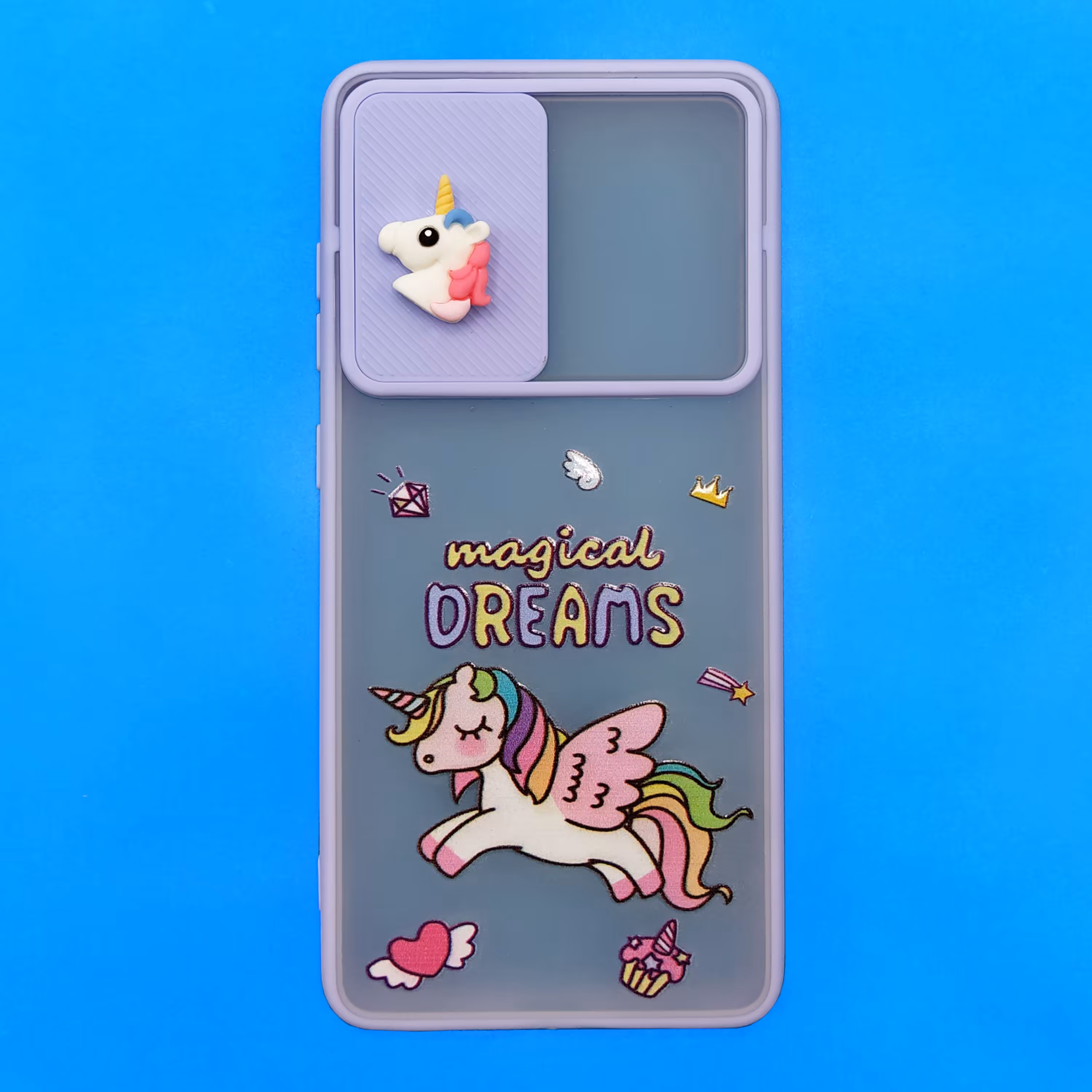 کاور مدل یونیکورن کد 05 موجود برای گوشی موبایل سامسونگ شیائومی اپل