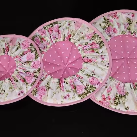 دمکنی در 3 سایز مختلف در رنگ صورتی  