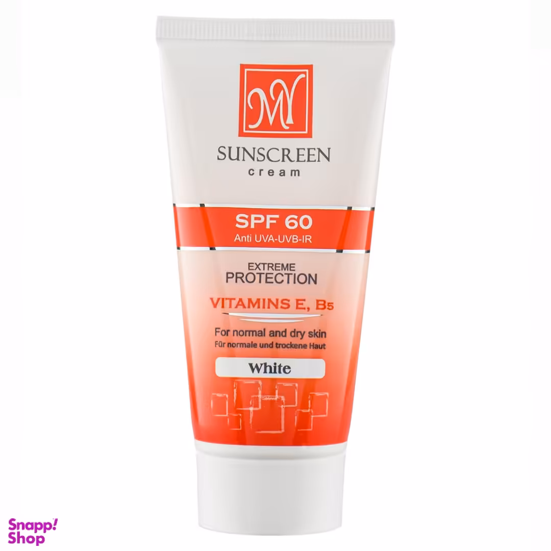 کرم ضد آفتاب مای مناسب پوست های نرمال و خشک با SPF 60 حجم 50 میلی‌ لیتر