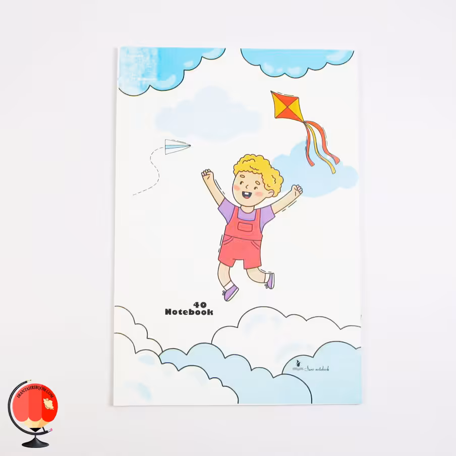 دفتر مشق 40 برگ طرح بادبادک سرو