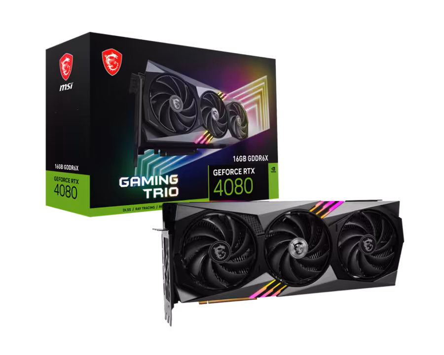 کارت گرافیک  ام اس آی مدل GeForce RTX™ 4080 16GB GAMING TRIO حافظه 16 گیگابایت