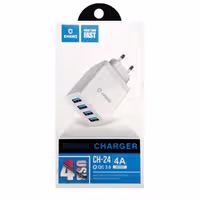 سرشارژر چهار پورت X-hanz مدل HD-CH24 همراه با کابل میکرو USB