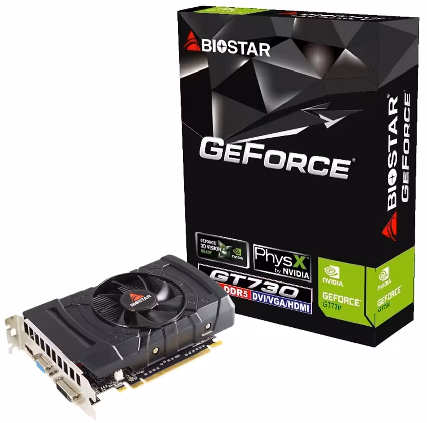 کارت گرافیک بایوستار مدل جی تی 730 با حافظه 2 گیگابایت