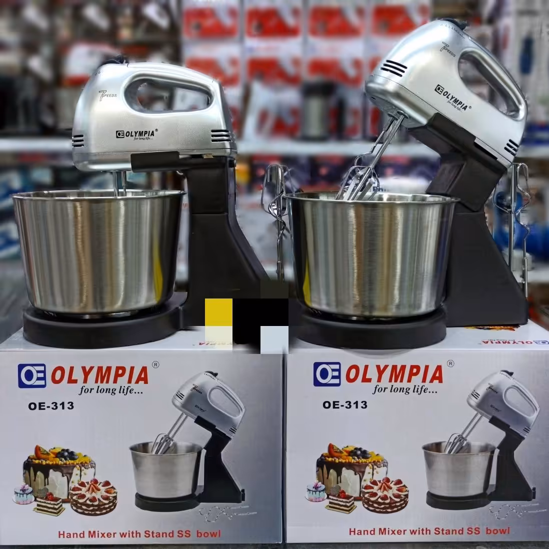 همزن کاسه داراستیل المپیا OLYMPIAمدلOE-313