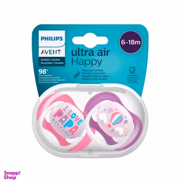 پستانک اونت مدل الترا ایر کد 0804 بسته 2 عددی