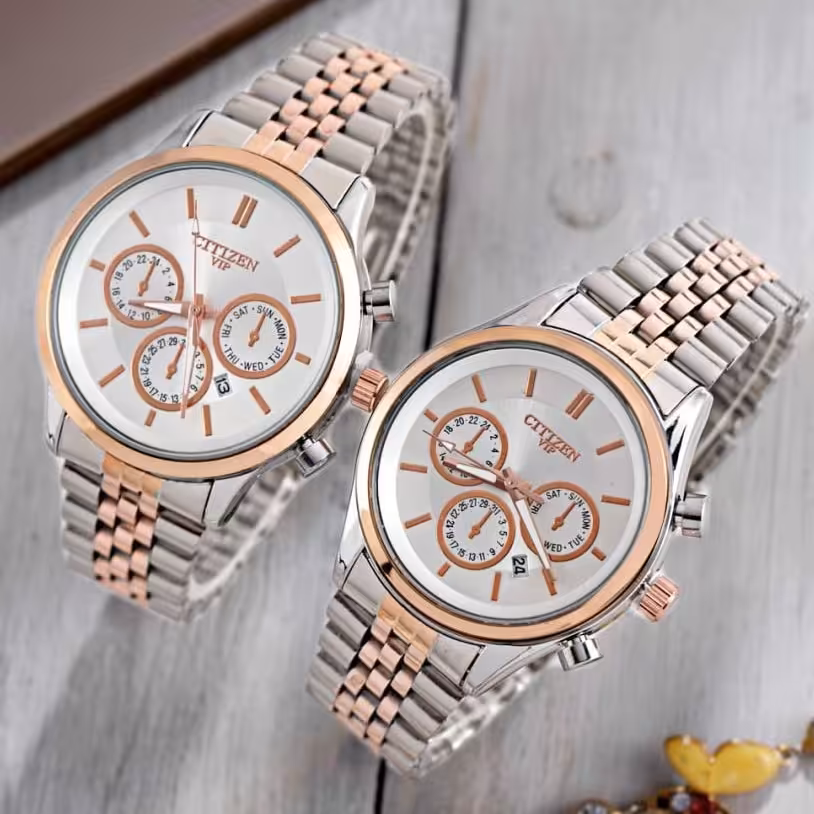 ست ساعت مچی  سیتیزن CITIZEN طرح VIP مدل 1324 دارای جعبه و باطری اضافه