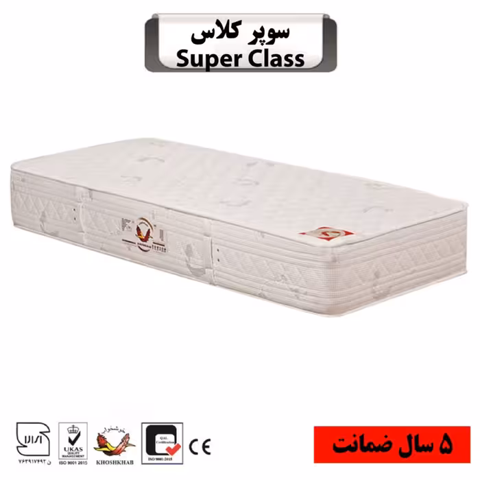 تشک تخت خوشخواب مدل سوپر کلاس سایز یک نفره 90  (5 سال تضمین کیفیت)