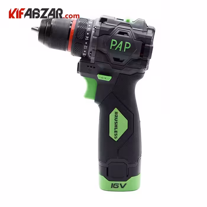 دریل شارژی 16 ولت پی ای پی مدل BD-1615 به همراه ضمانت شش ماهه باتری