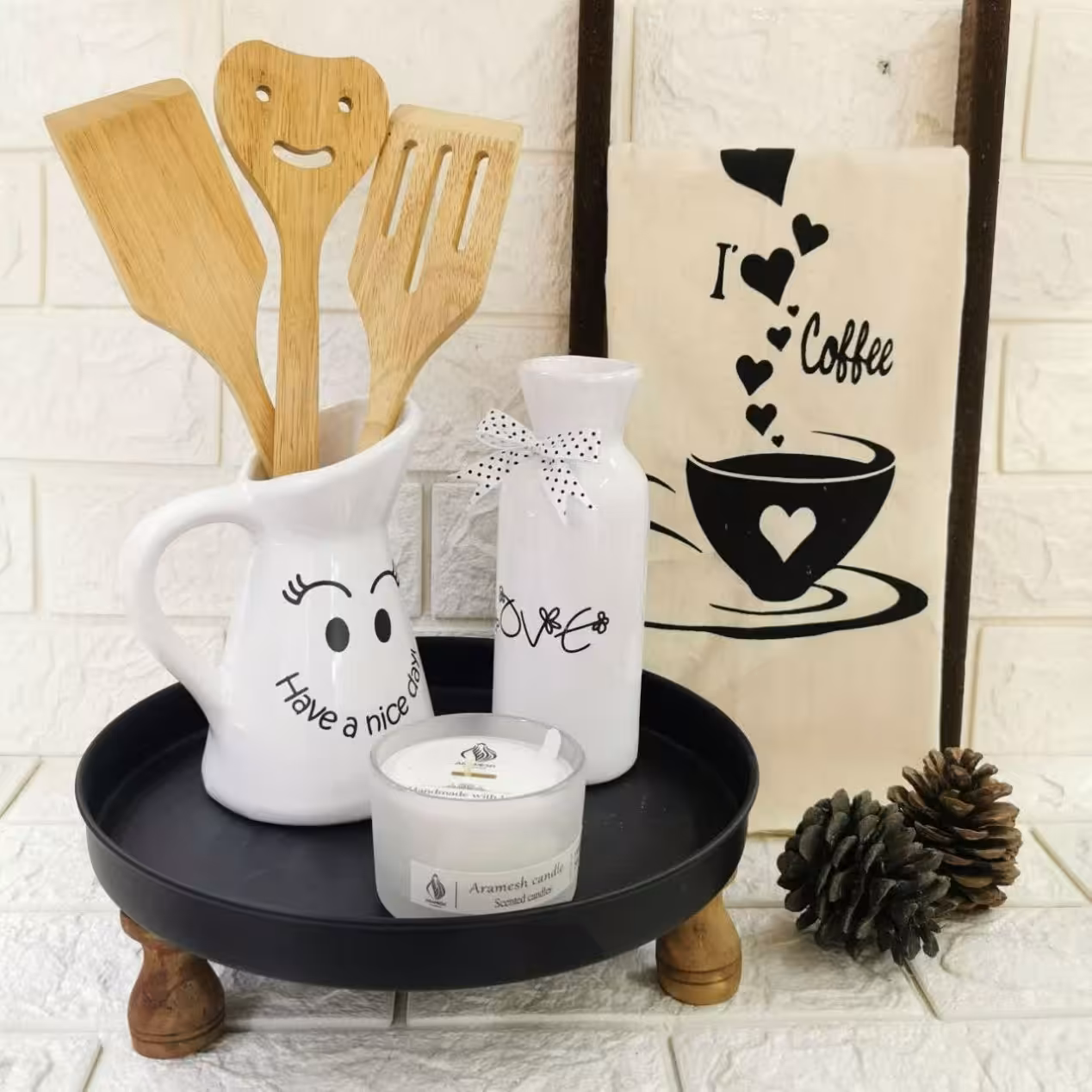 رایزر فلزی پایه چوبی 