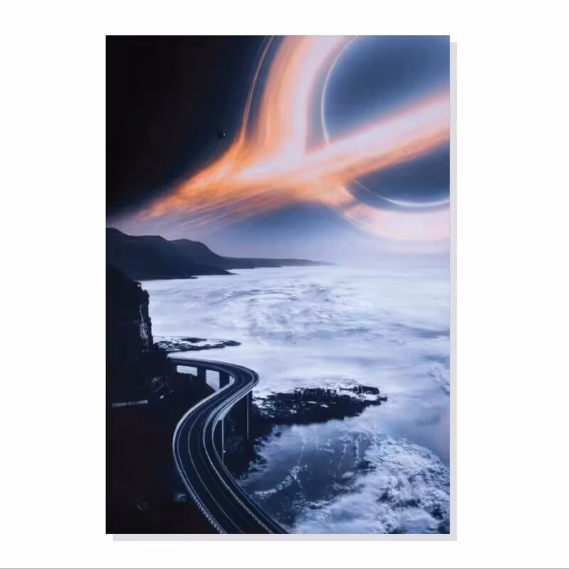 تابلو شاسی طرح جاده ای بسوی سیاه چاله فضایی مدل M0016