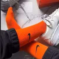 جوراب ساقدار نایک نارنجی کش انگلیسی اسپرت فری سایز